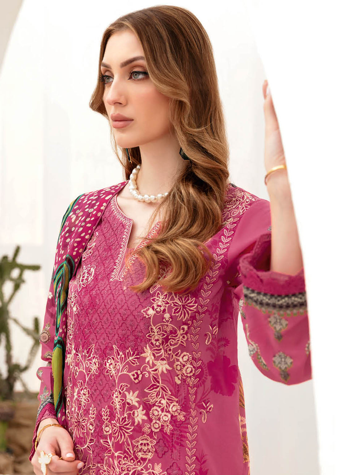 Ghazal By Ramsha Luxury Embroidered Lawn 3 Piece Unstitched Suit RM24LEL G-208 Ghazal By Ramsha Luxury Embroidered Lawn 3 Piece Unstitched Suit RM24LEL G-208