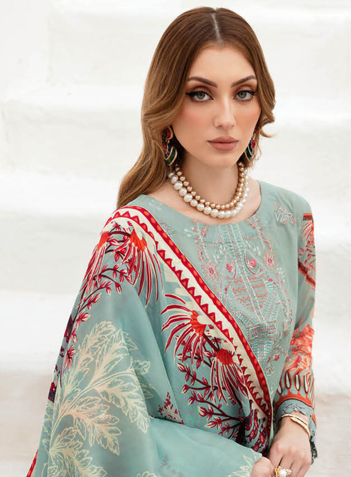 Ghazal By Ramsha Luxury Embroidered Lawn 3 Piece Unstitched Suit RM24LEL G-209 Ghazal By Ramsha Luxury Embroidered Lawn 3 Piece Unstitched Suit RM24LEL G-209