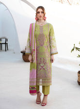 Ghazal By Ramsha Luxury Embroidered Lawn 3 Piece Unstitched Suit RM24LEL G-210
