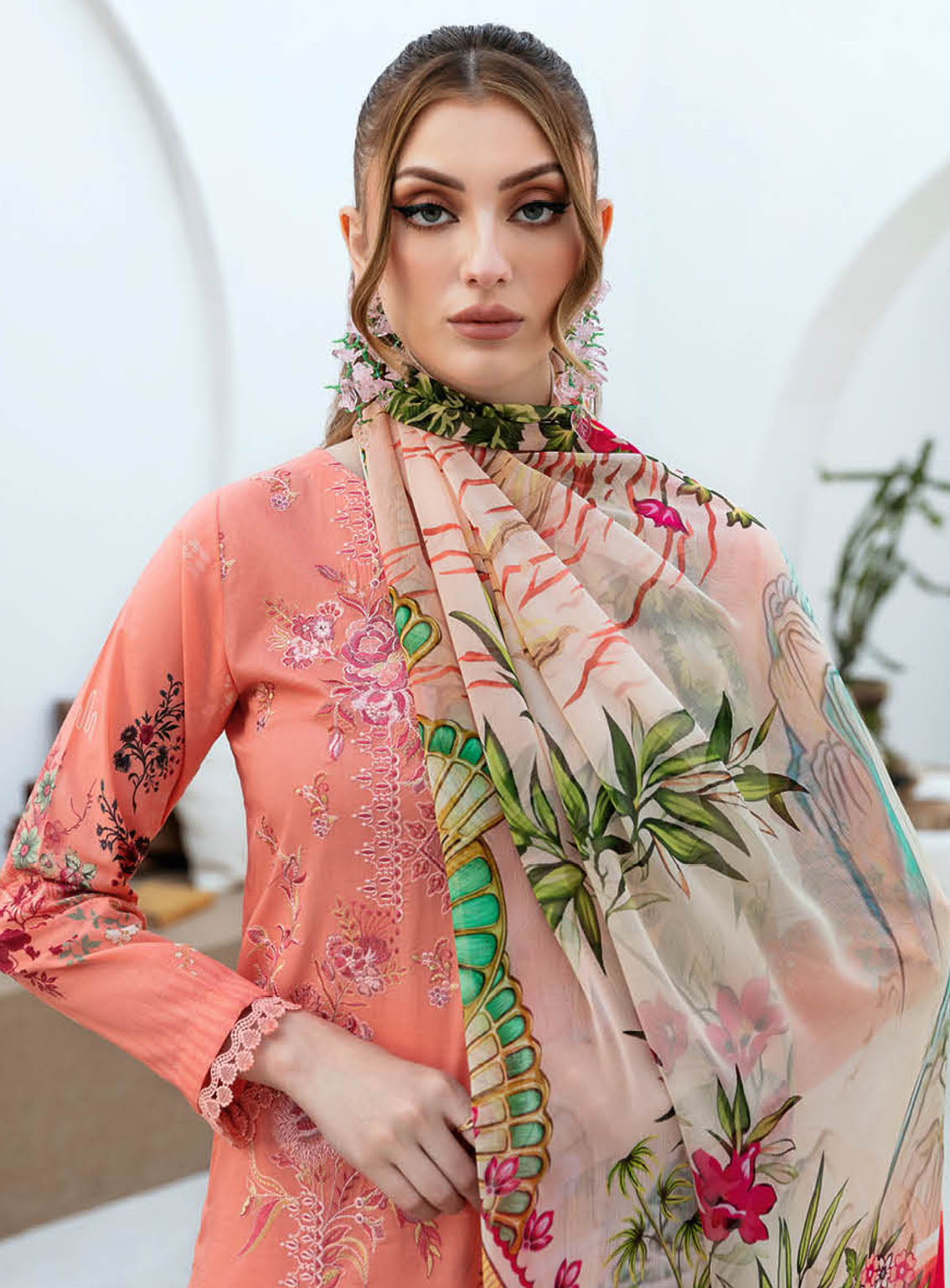 Ghazal By Ramsha Luxury Embroidered Lawn 3 Piece Unstitched Suit RM24LEL G-211 Ghazal By Ramsha Luxury Embroidered Lawn 3 Piece Unstitched Suit RM24LEL G-211