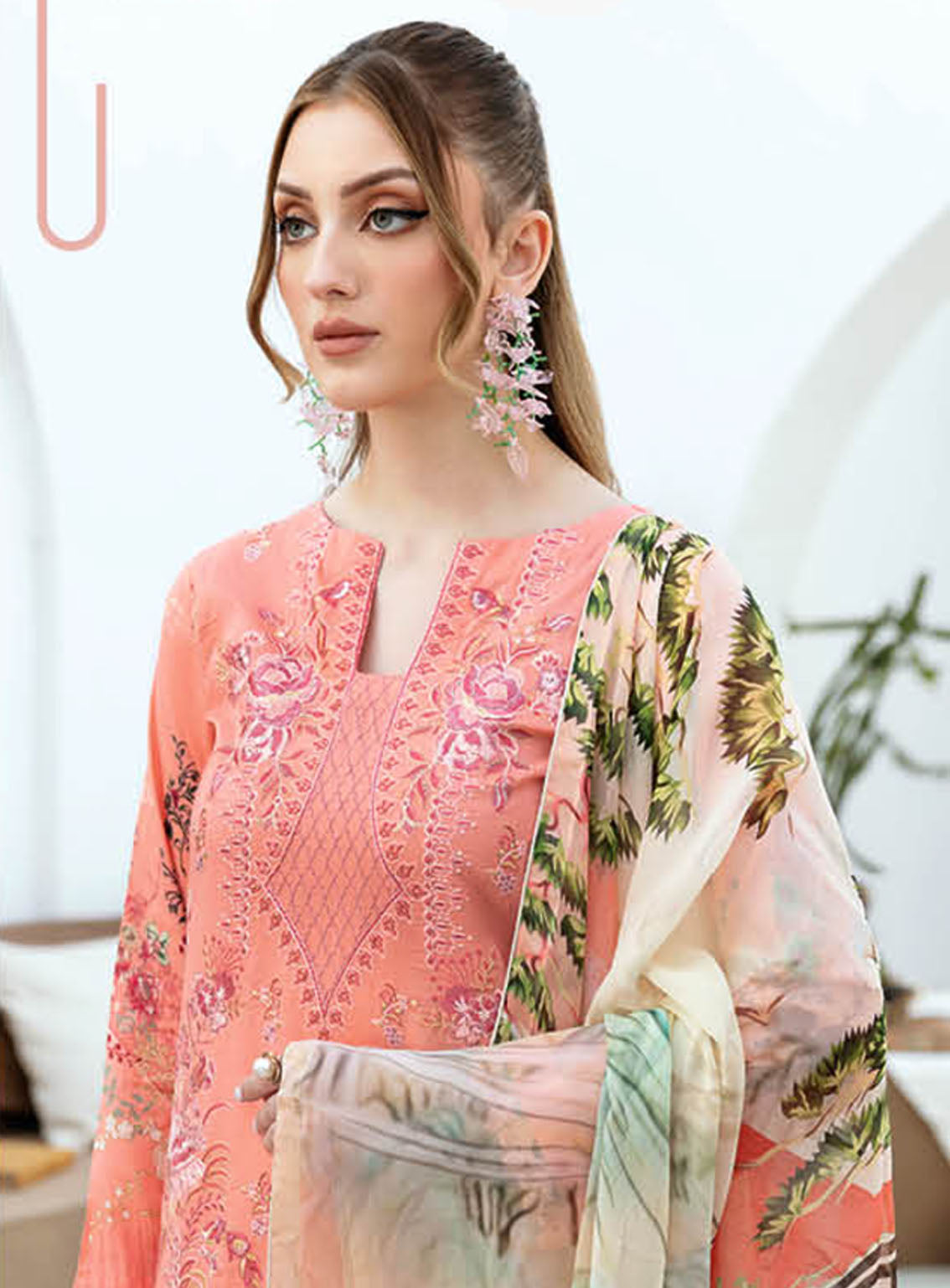 Ghazal By Ramsha Luxury Embroidered Lawn 3 Piece Unstitched Suit RM24LEL G-211 Ghazal By Ramsha Luxury Embroidered Lawn 3 Piece Unstitched Suit RM24LEL G-211