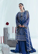 Giardino By Gul Ahmed Luxury Festive Embroidered Cotton Net 4 Piece Unstitched Suit GA26GLF D-FE-52163