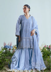 Giardino By Gul Ahmed Luxury Festive Embroidered Cotton Net 4 Piece Unstitched Suit GA26GLF D-FE-52165