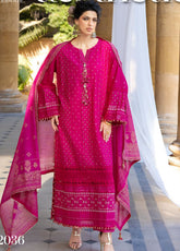 Gul Ahmed Festive Embroidered Lawn 3 Piece Unstitched Suit GA26F D-DN-52036