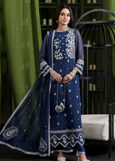 Gulaal By Soghat Creation Luxury Embroidered Chiffon 3 Piece Unstitched Suit SC25GLEC D-01