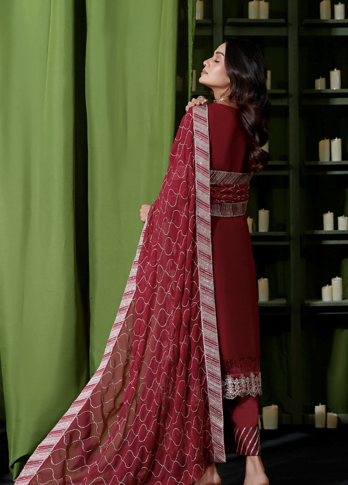 Gulaal By Soghat Creation Luxury Embroidered Chiffon 3 Piece Unstitched Suit SC25GLEC D-03 Gulaal By Soghat Creation Luxury Embroidered Chiffon 3 Piece Unstitched Suit SC25GLEC D-03