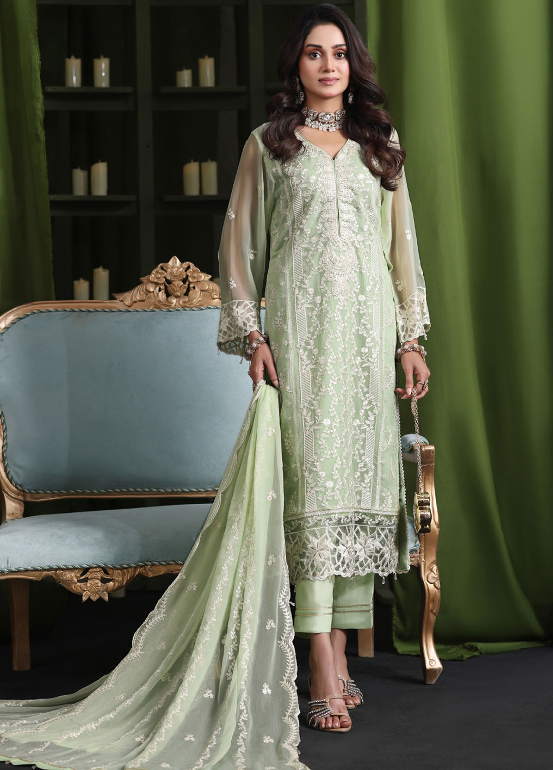 Gulaal By Soghat Creation Luxury Embroidered Chiffon 3 Piece Unstitched Suit SC25GLEC D-04 Gulaal By Soghat Creation Luxury Embroidered Chiffon 3 Piece Unstitched Suit SC25GLEC D-04