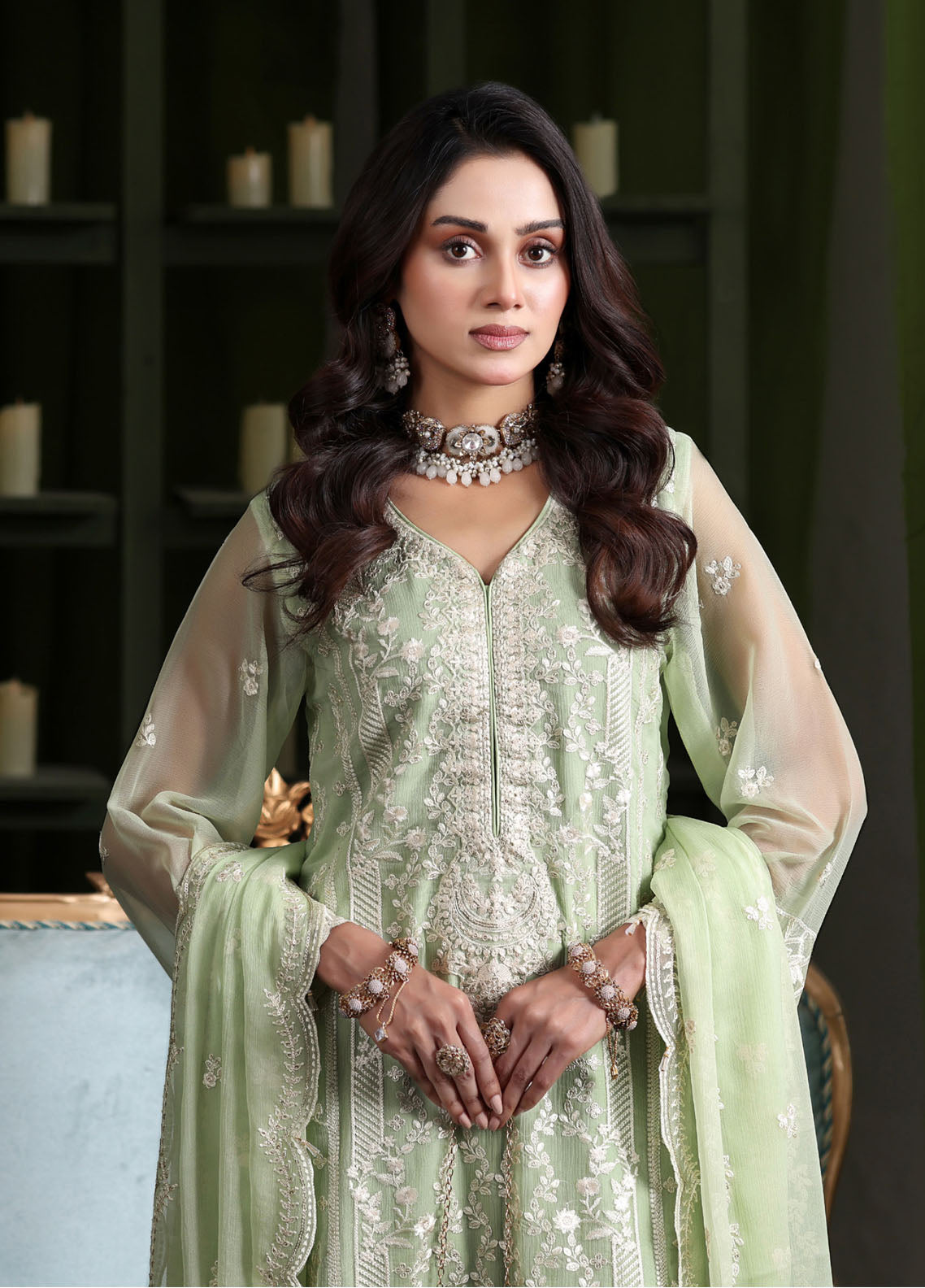 Gulaal By Soghat Creation Luxury Embroidered Chiffon 3 Piece Unstitched Suit SC25GLEC D-04 Gulaal By Soghat Creation Luxury Embroidered Chiffon 3 Piece Unstitched Suit SC25GLEC D-04