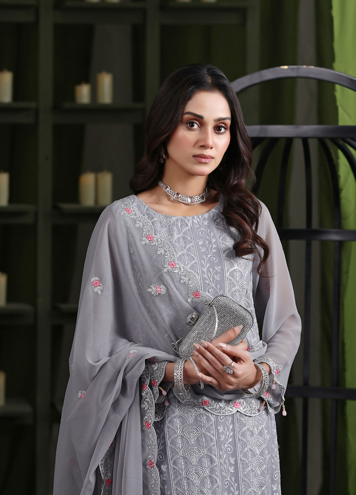 Gulaal By Soghat Creation Luxury Embroidered Chiffon 3 Piece Unstitched Suit SC25GLEC D-07 Gulaal By Soghat Creation Luxury Embroidered Chiffon 3 Piece Unstitched Suit SC25GLEC D-07
