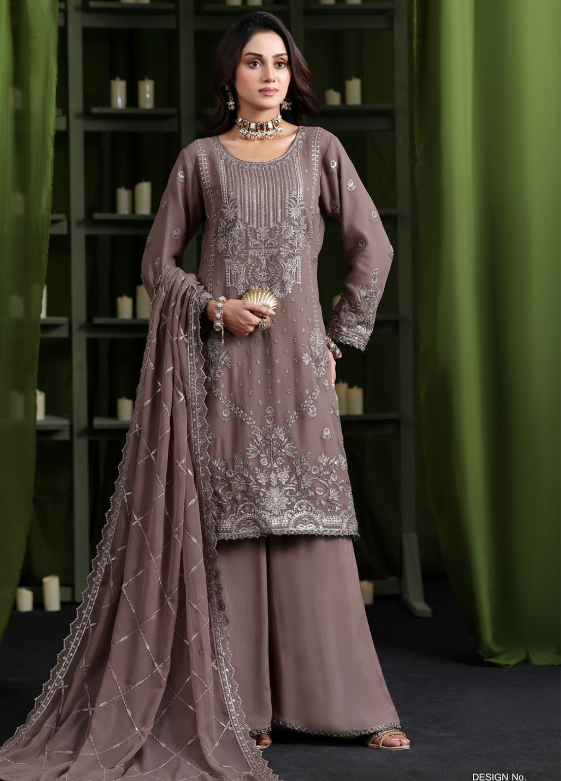 Gulaal By Soghat Creation Luxury Embroidered Chiffon 3 Piece Unstitched Suit SC25GLEC D-08 Gulaal By Soghat Creation Luxury Embroidered Chiffon 3 Piece Unstitched Suit SC25GLEC D-08