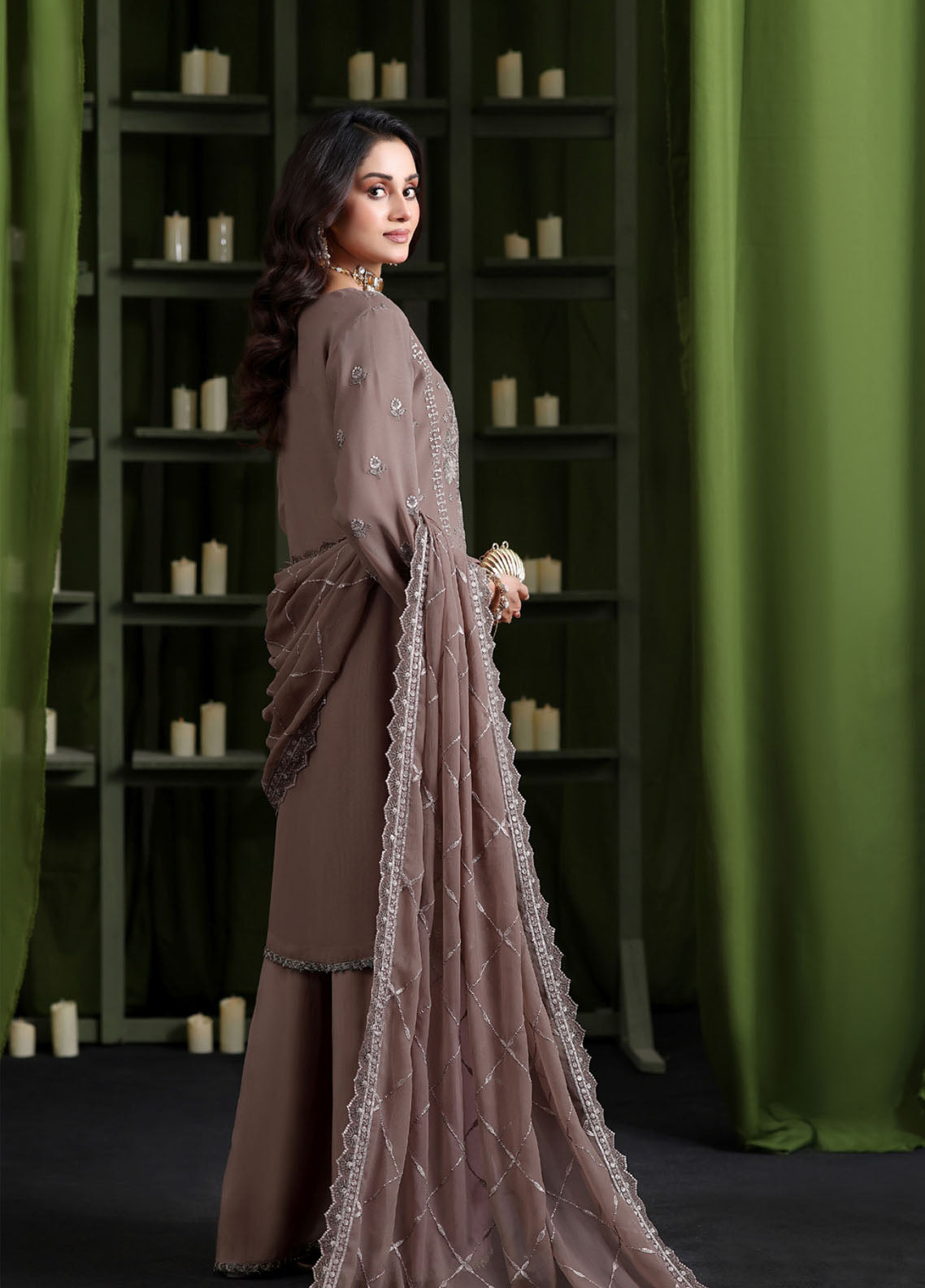 Gulaal By Soghat Creation Luxury Embroidered Chiffon 3 Piece Unstitched Suit SC25GLEC D-08 Gulaal By Soghat Creation Luxury Embroidered Chiffon 3 Piece Unstitched Suit SC25GLEC D-08