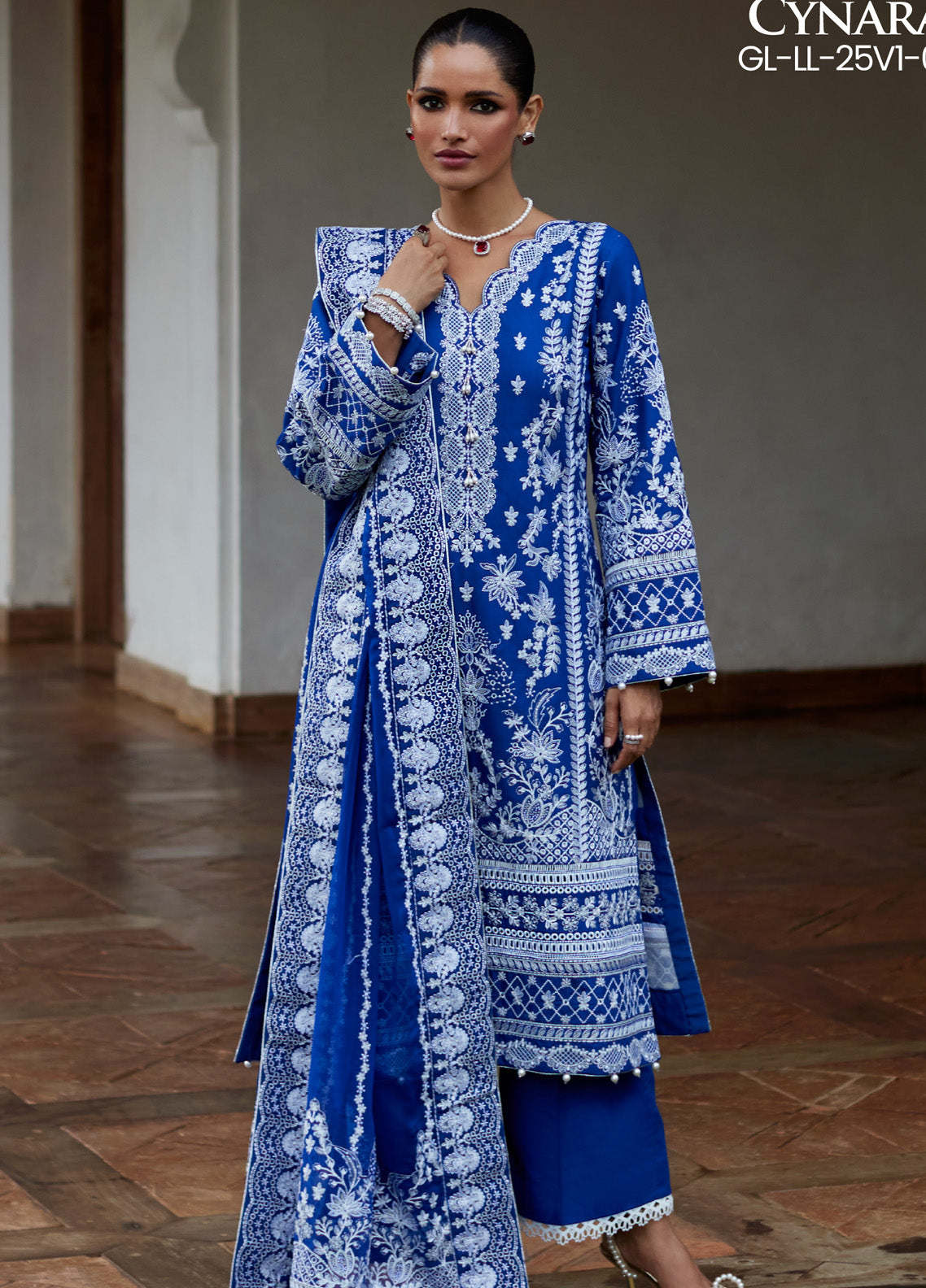 Gulaal Embroidered Lawn 3 Piece Unstitched Suit GL25LL D-03 CYNARA Gulaal Embroidered Lawn 3 Piece Unstitched Suit GL25LL D-03 CYNARA