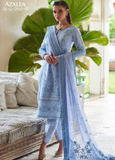 Gulaal Embroidered Lawn 3 Piece Unstitched Suit GL25LL D-10 AZALEA