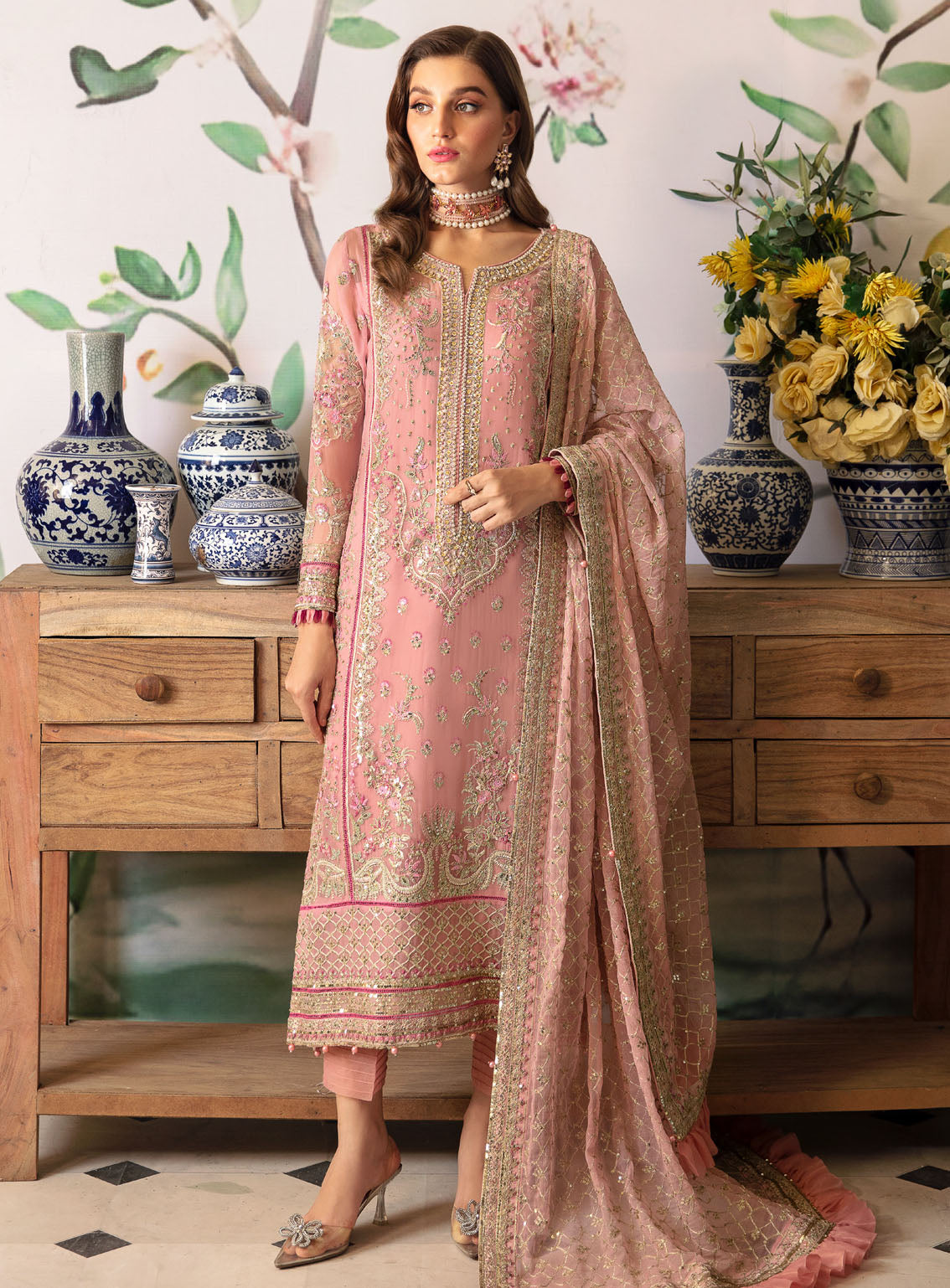 Gulaal Luxury Embroidered Chiffon 4 Piece Unstitched Suit GL24EC GL-EC-24V2-01 VIVIANA Gulaal Luxury Embroidered Chiffon 4 Piece Unstitched Suit GL24EC GL-EC-24V2-01 VIVIANA