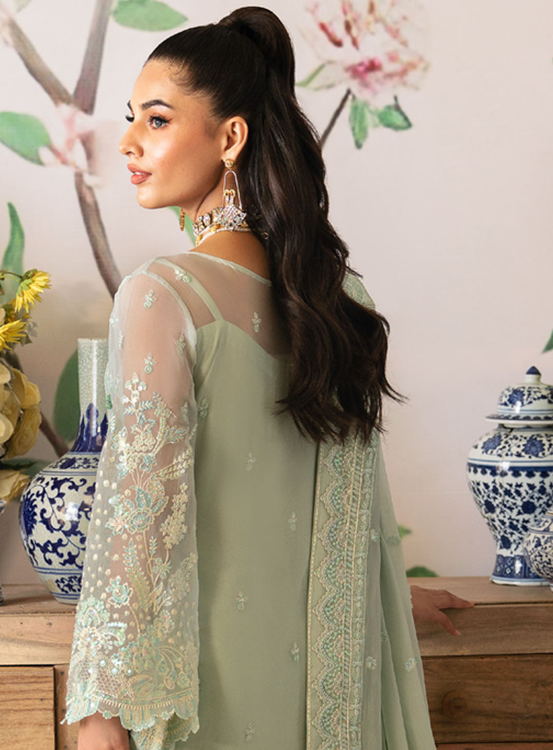Gulaal Luxury Embroidered Chiffon 4 Piece Unstitched Suit GL24EC GL-EC-24V2-02 JADE Gulaal Luxury Embroidered Chiffon 4 Piece Unstitched Suit GL24EC GL-EC-24V2-02 JADE