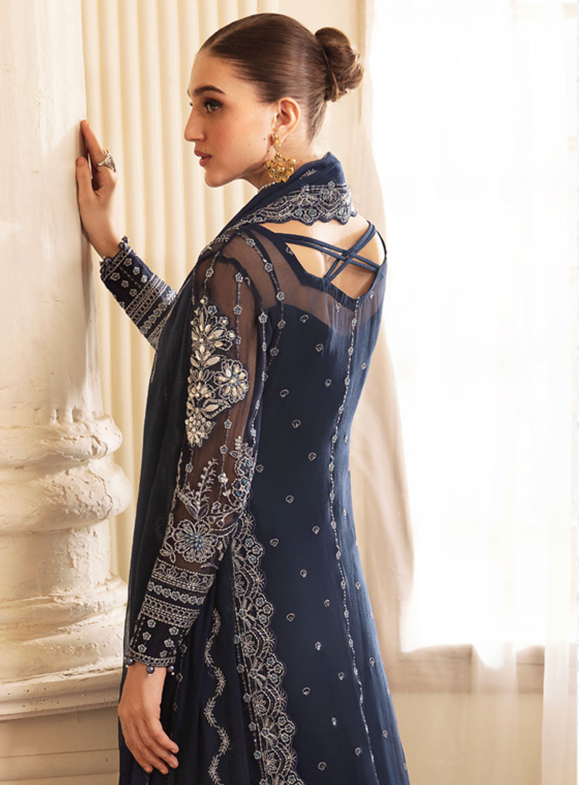 Gulaal Luxury Embroidered Chiffon 4 Piece Unstitched Suit GL24EC GL-EC-24V2-03 EVARA Gulaal Luxury Embroidered Chiffon 4 Piece Unstitched Suit GL24EC GL-EC-24V2-03 EVARA