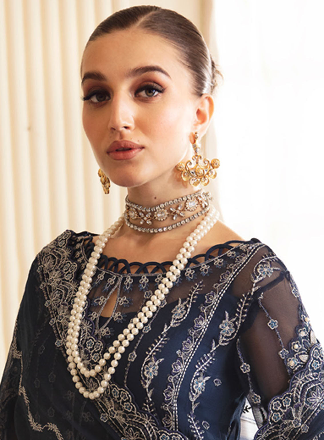 Gulaal Luxury Embroidered Chiffon 4 Piece Unstitched Suit GL24EC GL-EC-24V2-03 EVARA Gulaal Luxury Embroidered Chiffon 4 Piece Unstitched Suit GL24EC GL-EC-24V2-03 EVARA