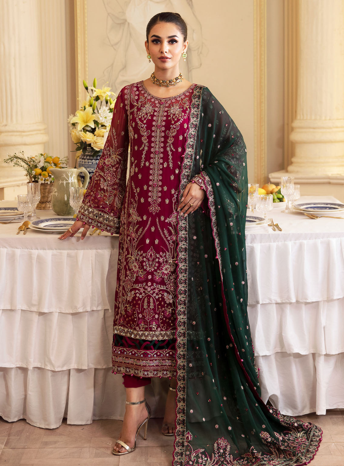 Gulaal Luxury Embroidered Chiffon 4 Piece Unstitched Suit GL24EC GL-EC-24V2-04 BLANCA Gulaal Luxury Embroidered Chiffon 4 Piece Unstitched Suit GL24EC GL-EC-24V2-04 BLANCA