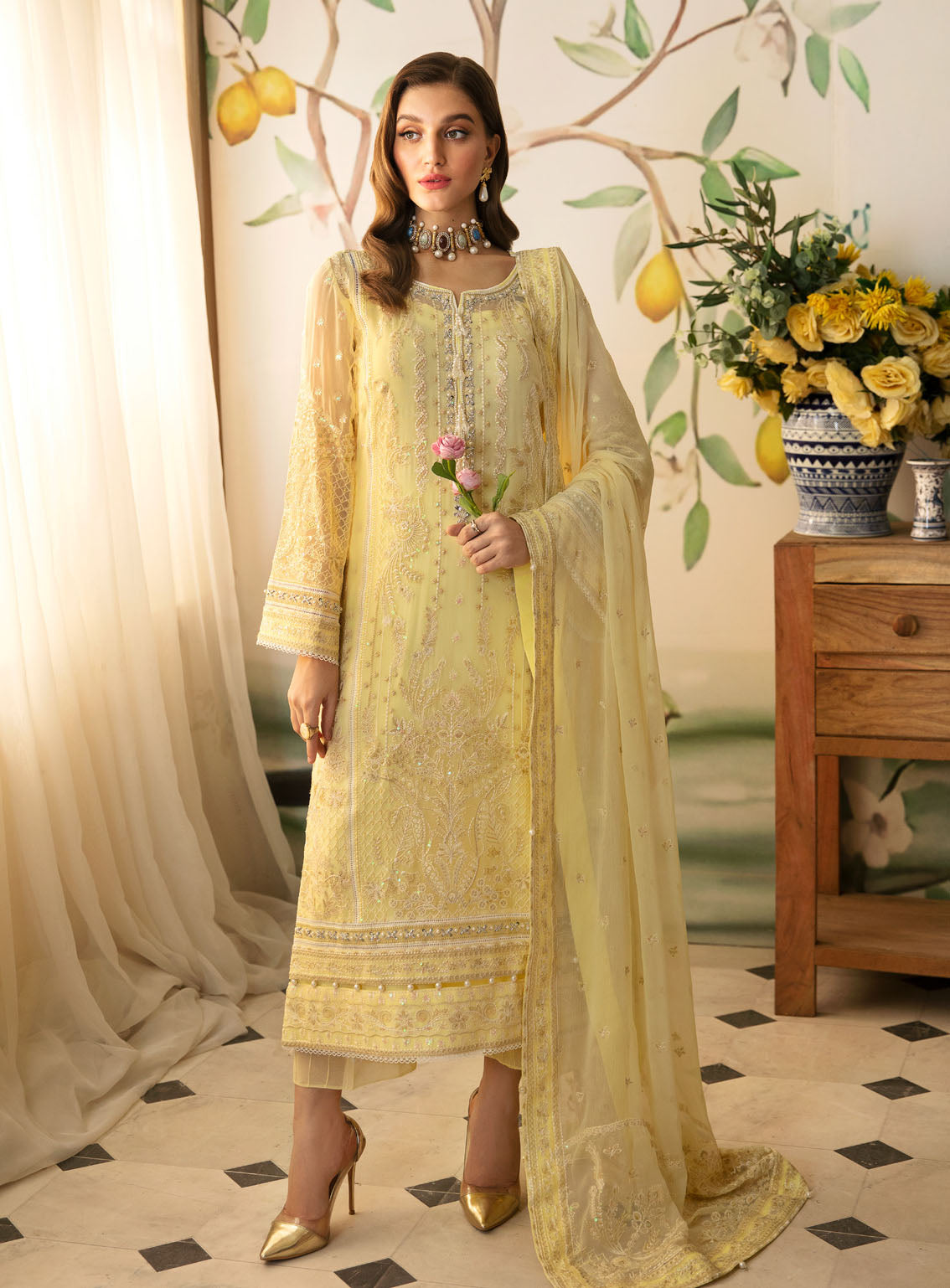 Gulaal Luxury Embroidered Chiffon 4 Piece Unstitched Suit GL24EC GL-EC-24V2-07 ESTRELLA Gulaal Luxury Embroidered Chiffon 4 Piece Unstitched Suit GL24EC GL-EC-24V2-07 ESTRELLA