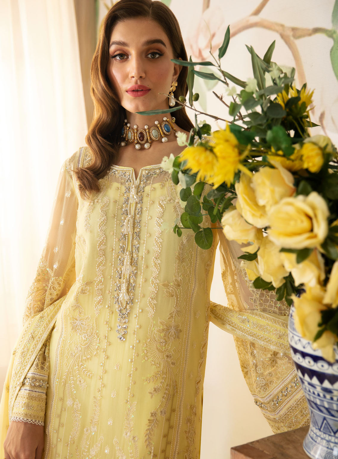 Gulaal Luxury Embroidered Chiffon 4 Piece Unstitched Suit GL24EC GL-EC-24V2-07 ESTRELLA Gulaal Luxury Embroidered Chiffon 4 Piece Unstitched Suit GL24EC GL-EC-24V2-07 ESTRELLA