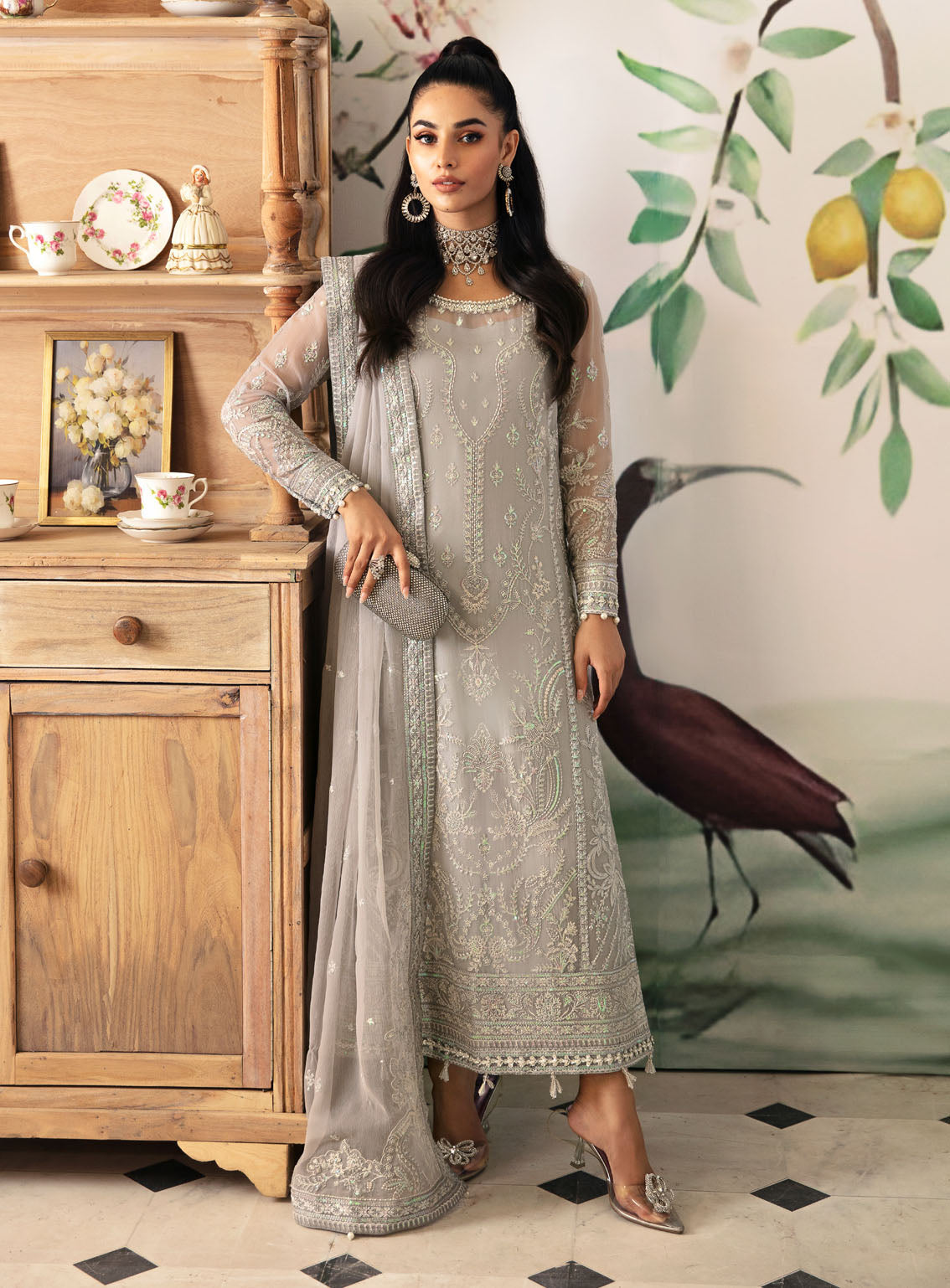 Gulaal Luxury Embroidered Chiffon 4 Piece Unstitched Suit GL24EC GL-EC-24V2-08 AUBREY Gulaal Luxury Embroidered Chiffon 4 Piece Unstitched Suit GL24EC GL-EC-24V2-08 AUBREY