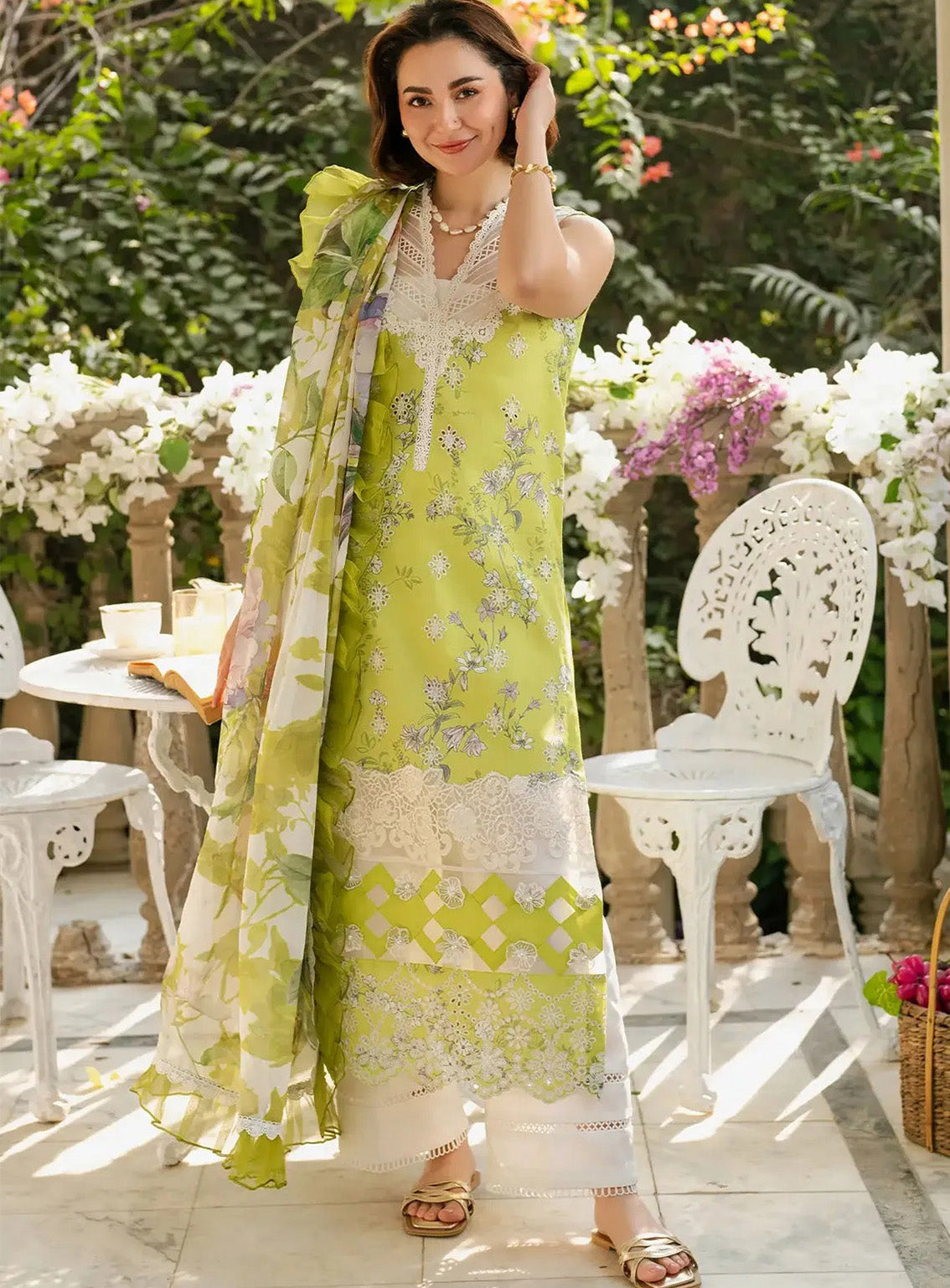 Gulkari By Asifa & Nabeel Embroidered Lawn 3 Piece Unstitched Suit AN25G D-GKL-03 LEMONADE DREAM Gulkari By Asifa & Nabeel Embroidered Lawn 3 Piece Unstitched Suit AN25G D-GKL-03 LEMONADE DREAM