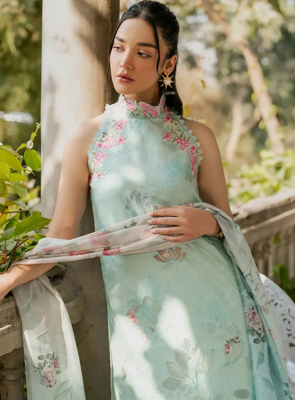 Gulkari By Asifa & Nabeel Embroidered Lawn 3 Piece Unstitched Suit AN25G D-GKL-07 PASTEL GROVE Gulkari By Asifa & Nabeel Embroidered Lawn 3 Piece Unstitched Suit AN25G D-GKL-07 PASTEL GROVE