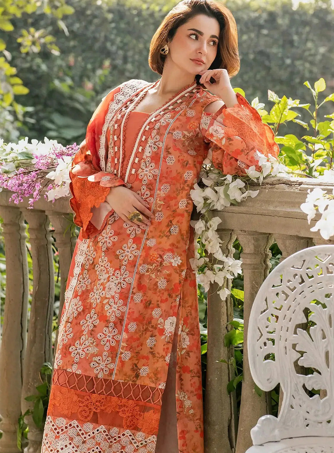 Gulkari By Asifa & Nabeel Embroidered Lawn 3 Piece Unstitched Suit AN25G D-GKL-08 CITRUS GLOW Gulkari By Asifa & Nabeel Embroidered Lawn 3 Piece Unstitched Suit AN25G D-GKL-08 CITRUS GLOW