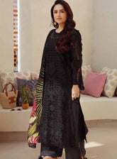 Gulmina Embroidered Lawn 3 Piece Unstitched Suit GM25US D-BLACK MAGIC