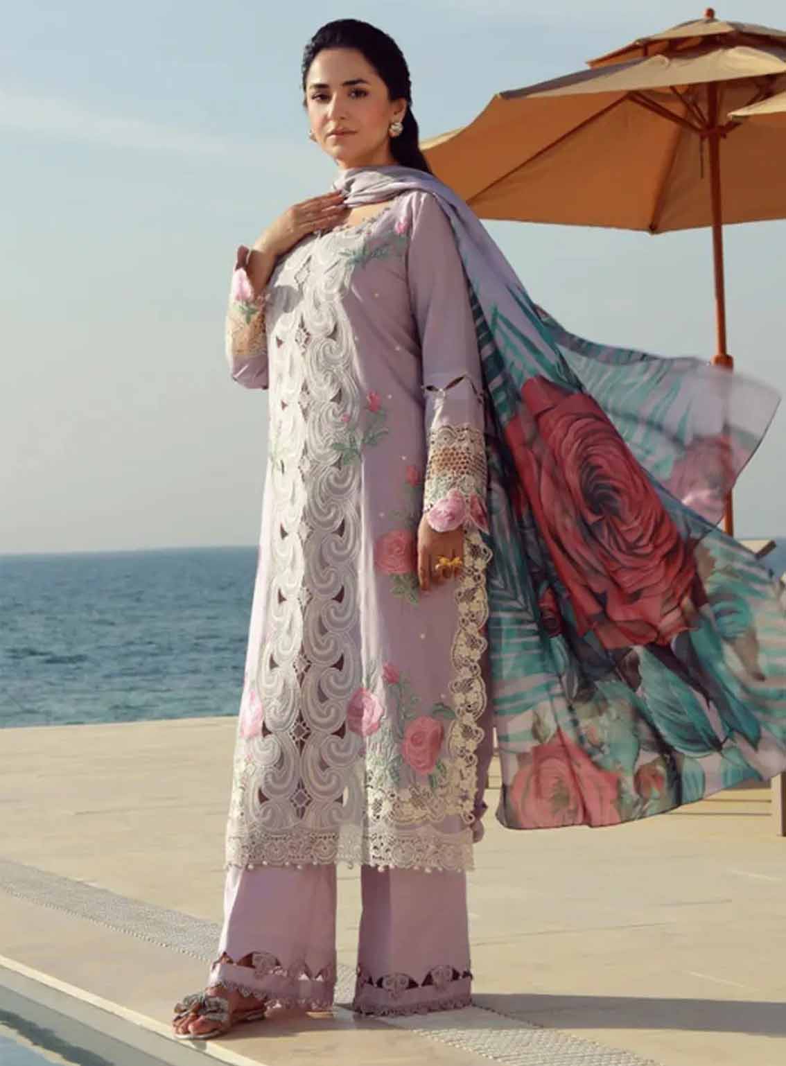 Gulmina Embroidered Lawn 3 Piece Unstitched Suit GM25US D-MUAVE MAGIC Gulmina Embroidered Lawn 3 Piece Unstitched Suit GM25US D-MUAVE MAGIC