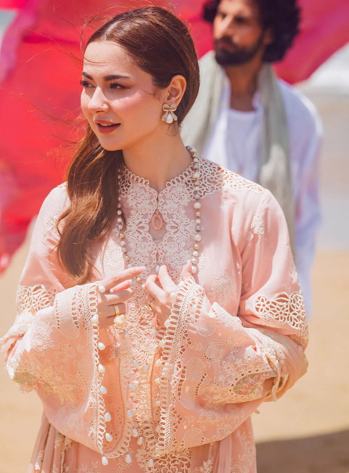 Hai Kuch By Elaf Festive Embroidered Lawn 3 Piece Unstitched Suit EF24HK EHK-07 PAREESA Hai Kuch By Elaf Festive Embroidered Lawn 3 Piece Unstitched Suit EF24HK EHK-07 PAREESA