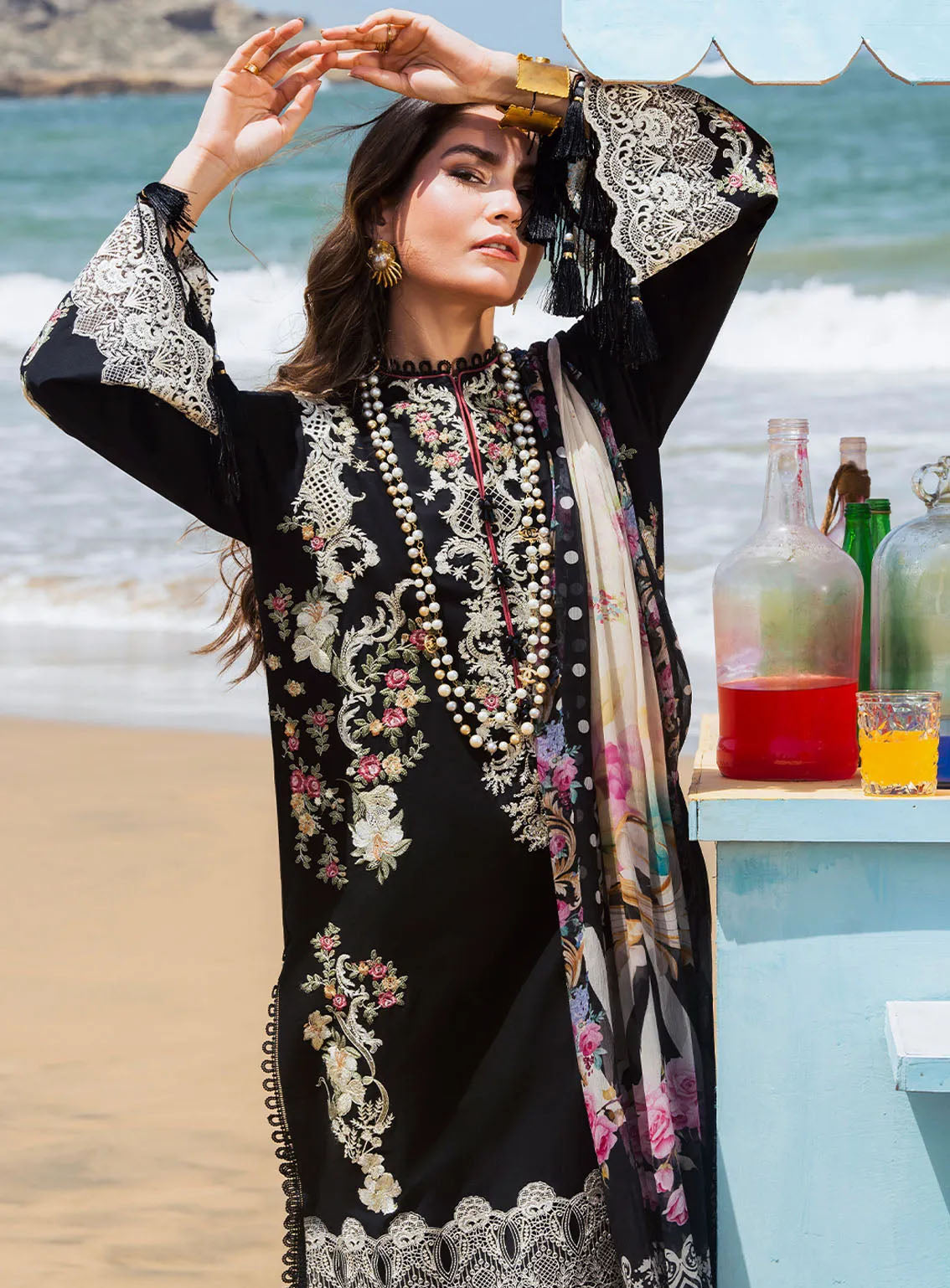 Hai Kuch By Elaf Festive Embroidered Lawn 3 Piece Unstitched Suit EF24HK EHK-09 NAFEES Hai Kuch By Elaf Festive Embroidered Lawn 3 Piece Unstitched Suit EF24HK EHK-09 NAFEES