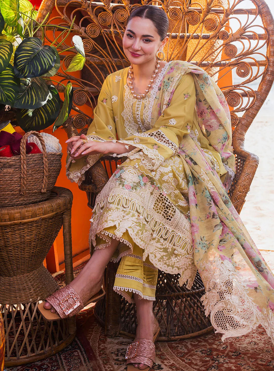 Hai Kuch By Elaf Festive Embroidered Lawn 3 Piece Unstitched Suit EF24HK EHK-2B NARGIS Hai Kuch By Elaf Festive Embroidered Lawn 3 Piece Unstitched Suit EF24HK EHK-2B NARGIS