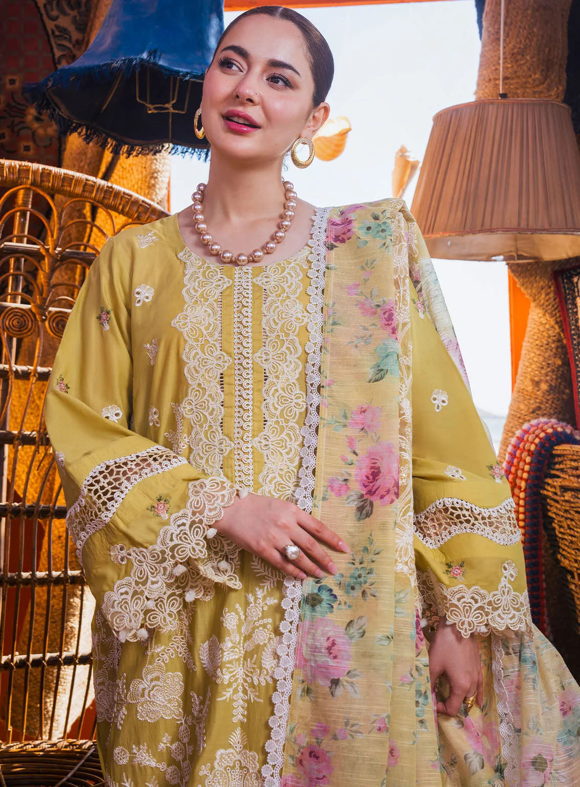 Hai Kuch By Elaf Festive Embroidered Lawn 3 Piece Unstitched Suit EF24HK EHK-2B NARGIS Hai Kuch By Elaf Festive Embroidered Lawn 3 Piece Unstitched Suit EF24HK EHK-2B NARGIS