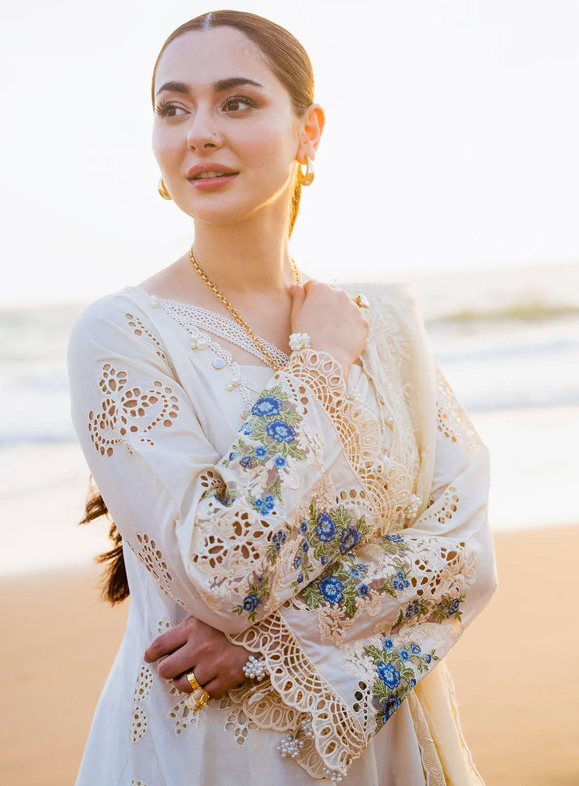Hai Kuch By Elaf Festive Embroidered Lawn 3 Piece Unstitched Suit EF24HK EHK-3B AYRA Hai Kuch By Elaf Festive Embroidered Lawn 3 Piece Unstitched Suit EF24HK EHK-3B AYRA