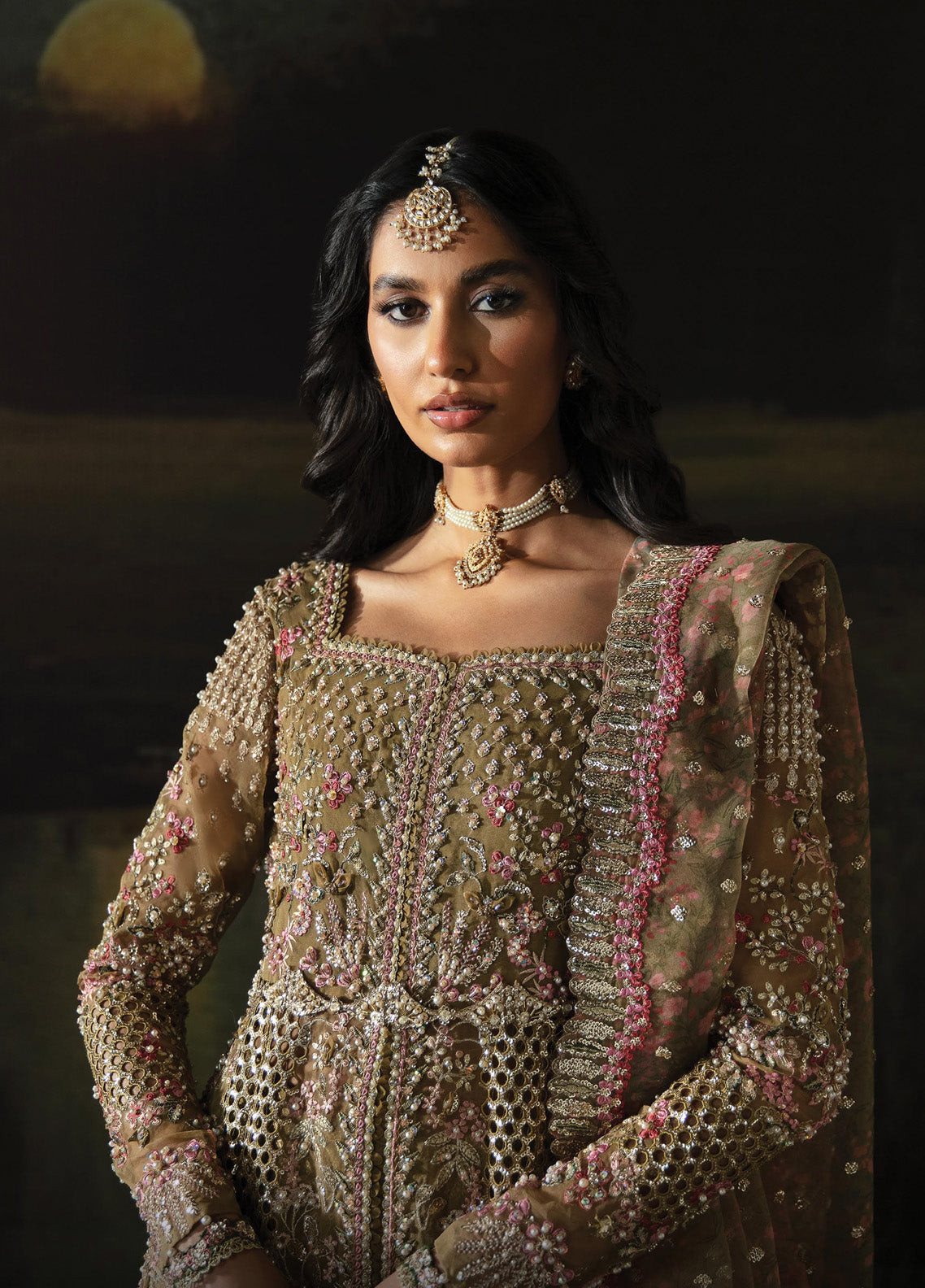 Hayat By Afrozeh Embroidered Organza 3 Piece Unstitched Suit AF24LA AFH-01 SUHANA Hayat By Afrozeh Embroidered Organza 3 Piece Unstitched Suit AF24LA AFH-01 SUHANA