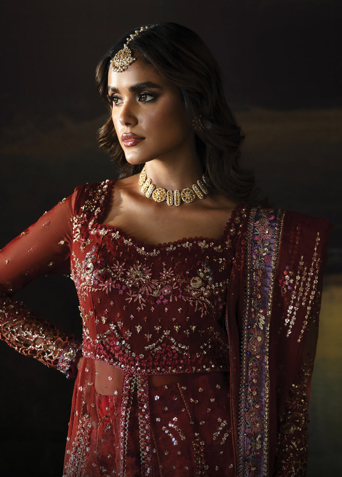 Hayat By Afrozeh Embroidered Organza 3 Piece Unstitched Suit AF24LA AFH-02 ANAYA Hayat By Afrozeh Embroidered Organza 3 Piece Unstitched Suit AF24LA AFH-02 ANAYA