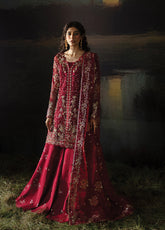 Hayat By Afrozeh Embroidered Organza 3 Piece Unstitched Suit AF24LA AFH-07 ABEER