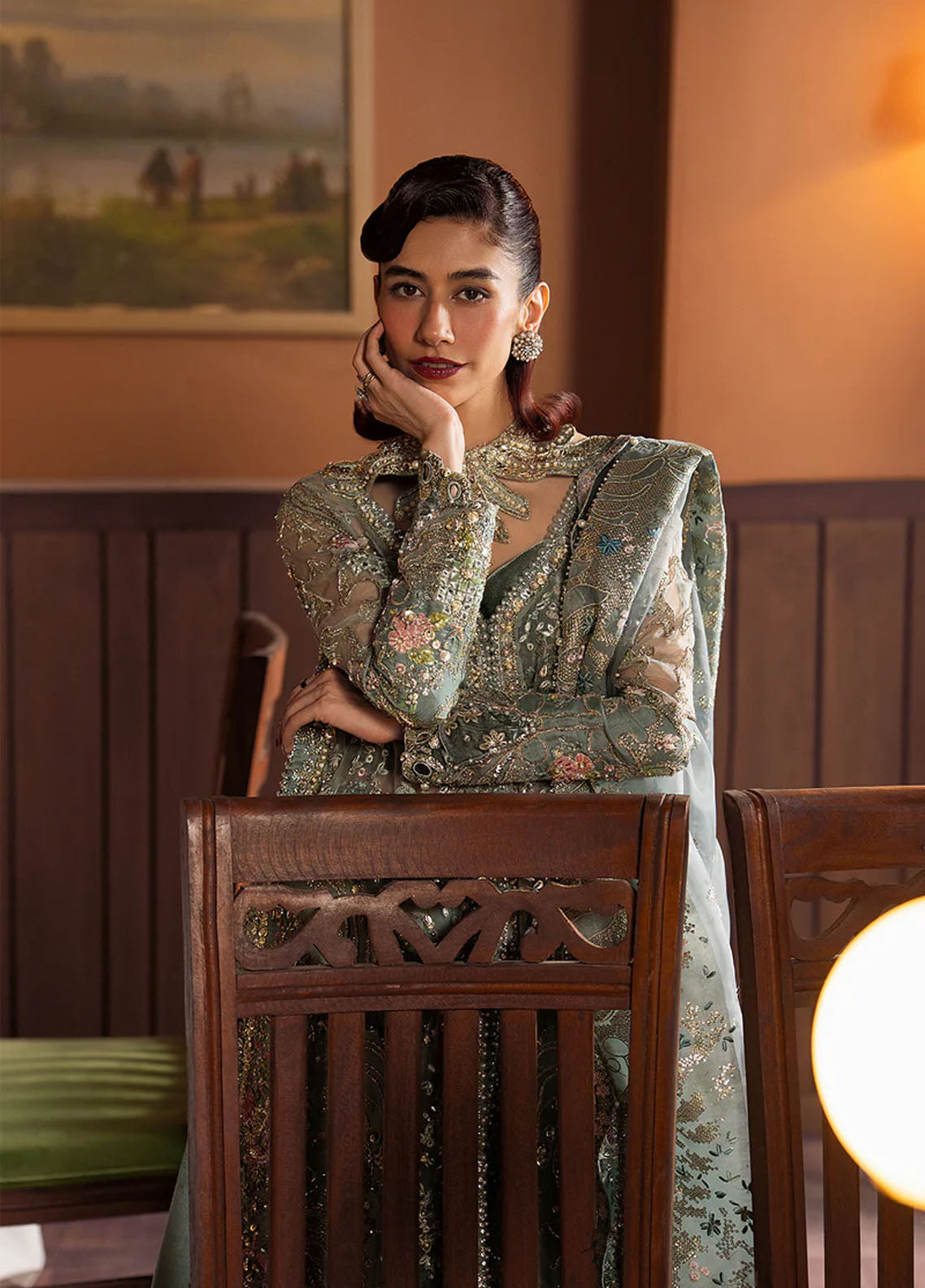 Hayat By Afrozeh Wedding Formals Embroidered Organza 3 Piece Unstitched Suit AF25HWF D-01 MEHVES Hayat By Afrozeh Wedding Formals Embroidered Organza 3 Piece Unstitched Suit AF25HWF D-01 MEHVES