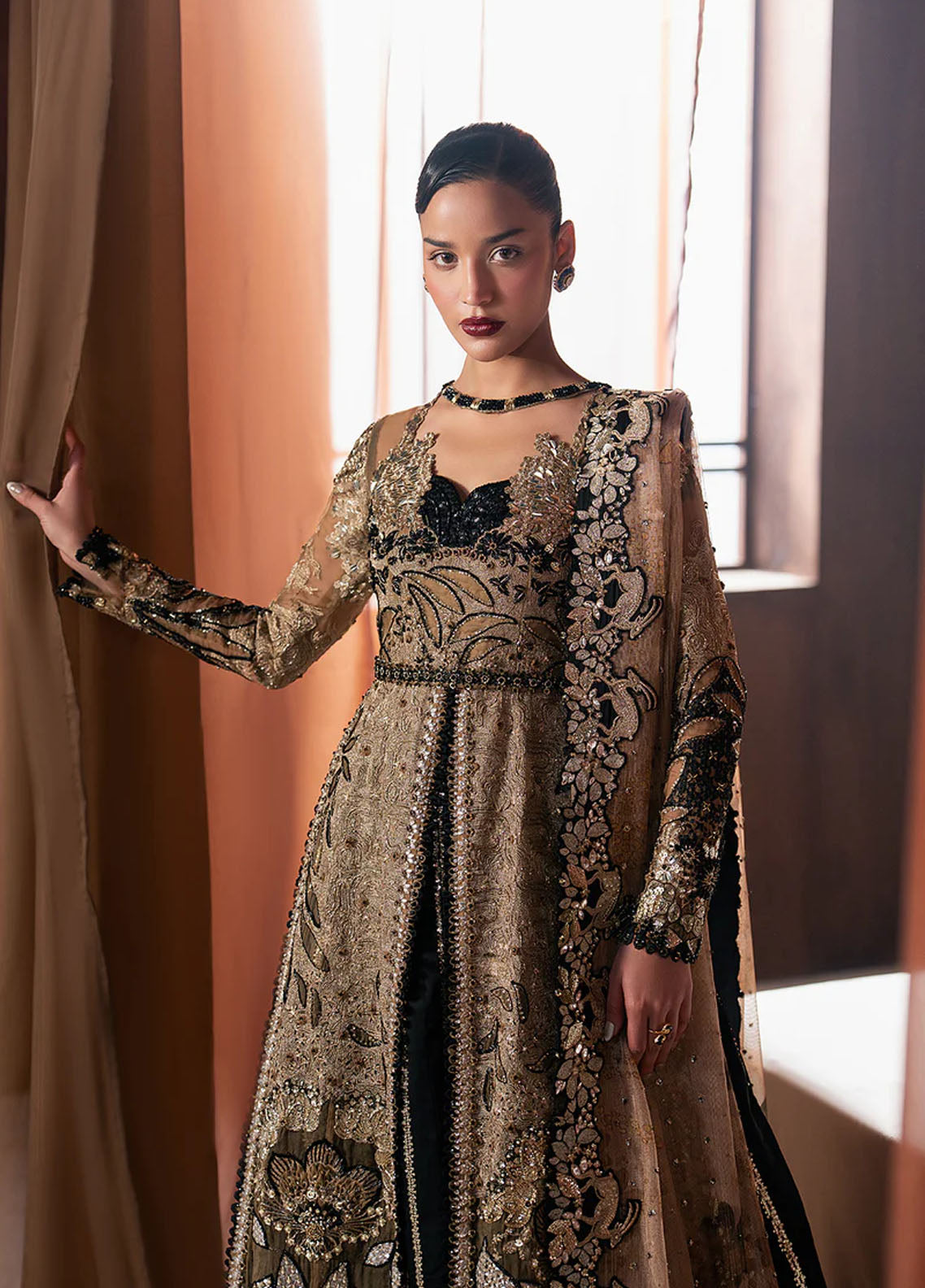 Hayat By Afrozeh Wedding Formals Embroidered Organza 3 Piece Unstitched Suit AF25HWF D-02 RAYYAN Hayat By Afrozeh Wedding Formals Embroidered Organza 3 Piece Unstitched Suit AF25HWF D-02 RAYYAN