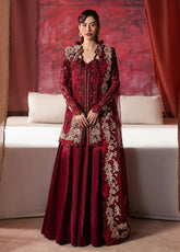 Hayat By Afrozeh Wedding Formals Embroidered Organza 3 Piece Unstitched Suit AF25HWF D-08 RAWAYAAT