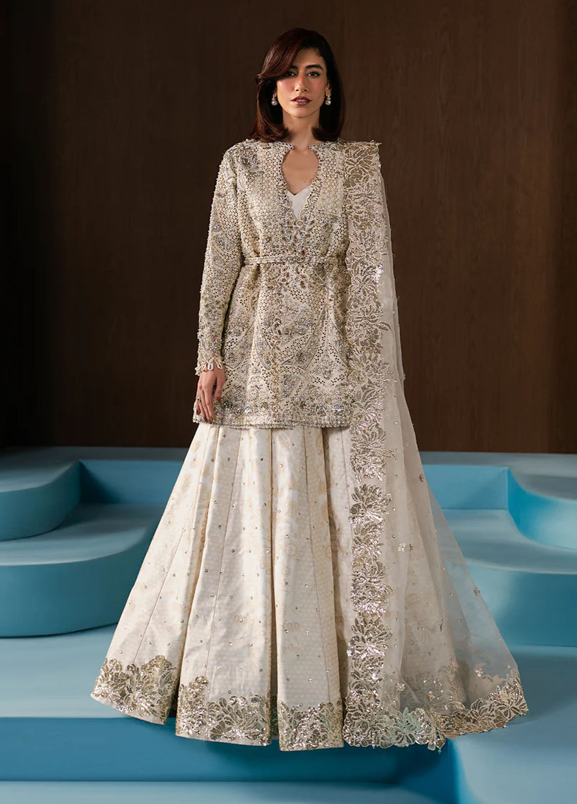 Hayat By Afrozeh Wedding Formals Embroidered Raw Silk 3 Piece Unstitched Suit AF25HWF D-05 ROHAVE Hayat By Afrozeh Wedding Formals Embroidered Raw Silk 3 Piece Unstitched Suit AF25HWF D-05 ROHAVE