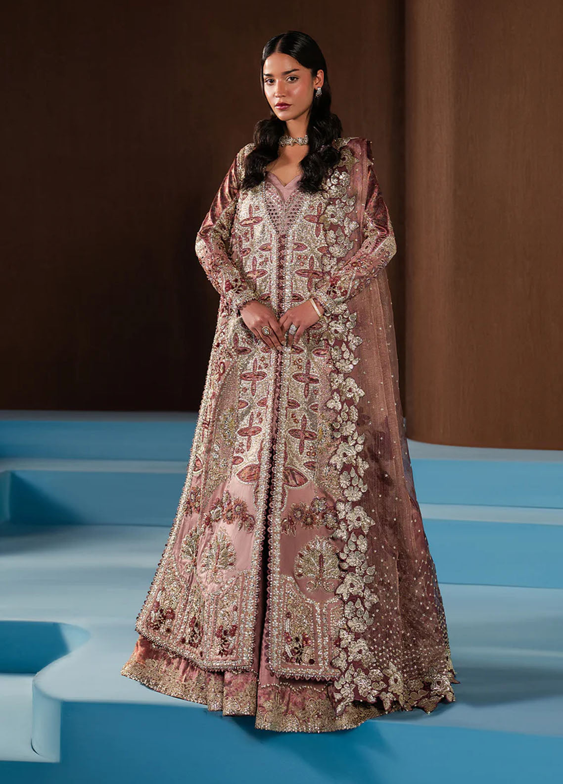 Hayat By Afrozeh Wedding Formals Embroidered Zari 3 Piece Unstitched Suit AF25HWF D-09 ZARHEL Hayat By Afrozeh Wedding Formals Embroidered Zari 3 Piece Unstitched Suit AF25HWF D-09 ZARHEL