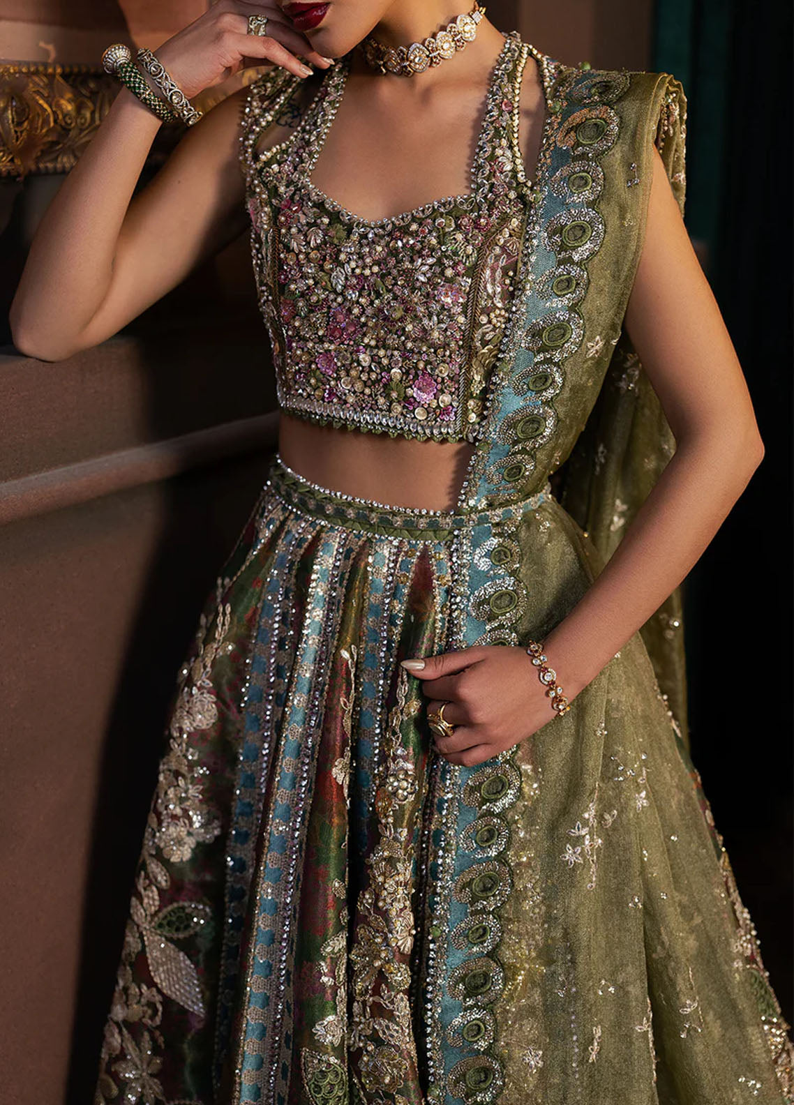 Hayat By Afrozeh Wedding Formals Embroidered Zari 3 Piece Unstitched Suit AF25HWF D-10 MAHSIL Hayat By Afrozeh Wedding Formals Embroidered Zari 3 Piece Unstitched Suit AF25HWF D-10 MAHSIL