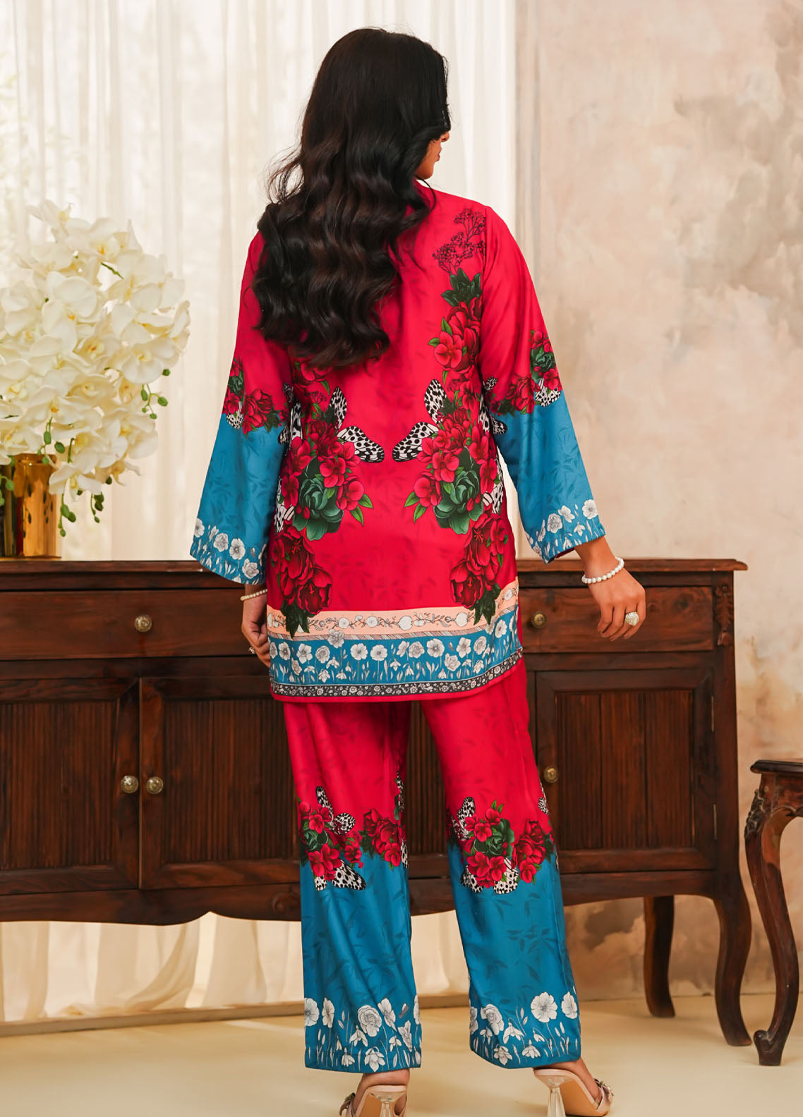 Hazel By Aizal Co-Ord's Printed Linen 2 Piece Stitched Suit AL25HV2 D-23 Hazel By Aizal Co-Ord's Printed Linen 2 Piece Stitched Suit AL25HV2 D-23