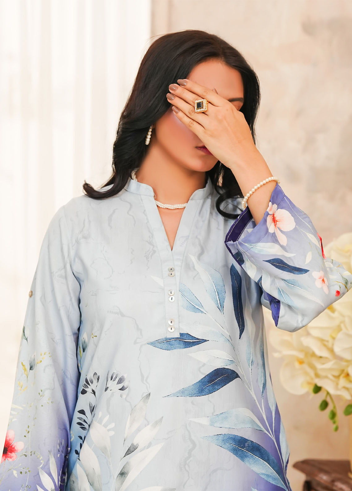 Hazel By Aizal Co-Ord's Printed Linen 2 Piece Stitched Suit AL25HV2 D-24 Hazel By Aizal Co-Ord's Printed Linen 2 Piece Stitched Suit AL25HV2 D-24