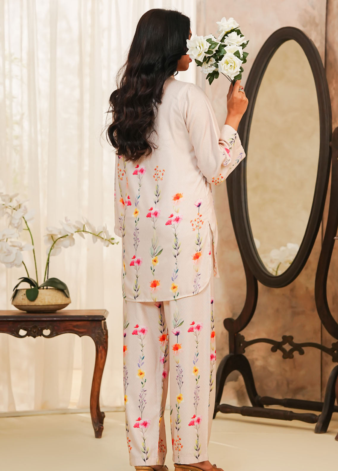 Hazel By Aizal Co-Ord's Printed Linen 2 Piece Stitched Suit AL25HV2 D-26 Hazel By Aizal Co-Ord's Printed Linen 2 Piece Stitched Suit AL25HV2 D-26