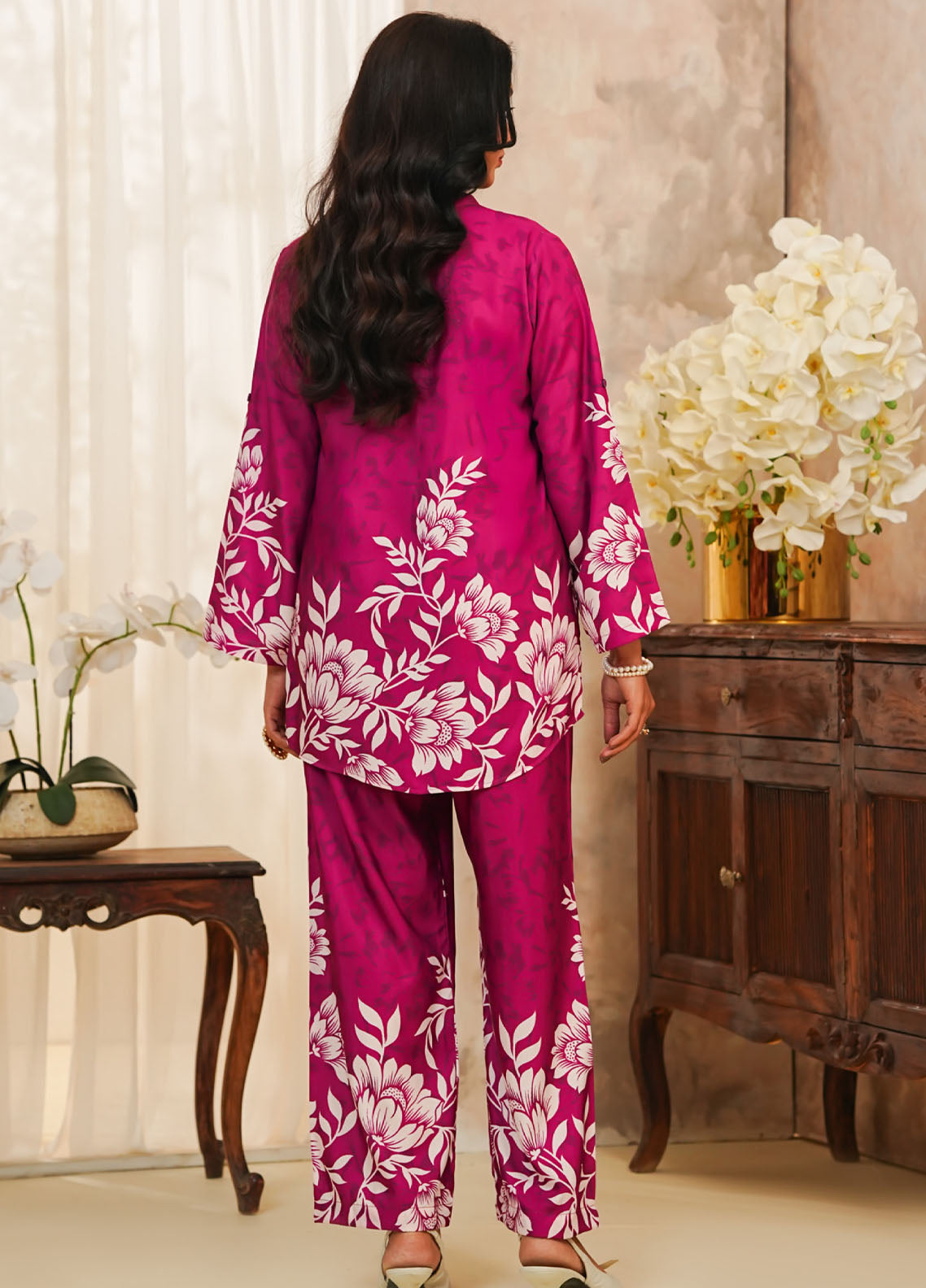 Hazel By Aizal Co-Ord's Printed Linen 2 Piece Stitched Suit AL25HV2 D-27 Hazel By Aizal Co-Ord's Printed Linen 2 Piece Stitched Suit AL25HV2 D-27