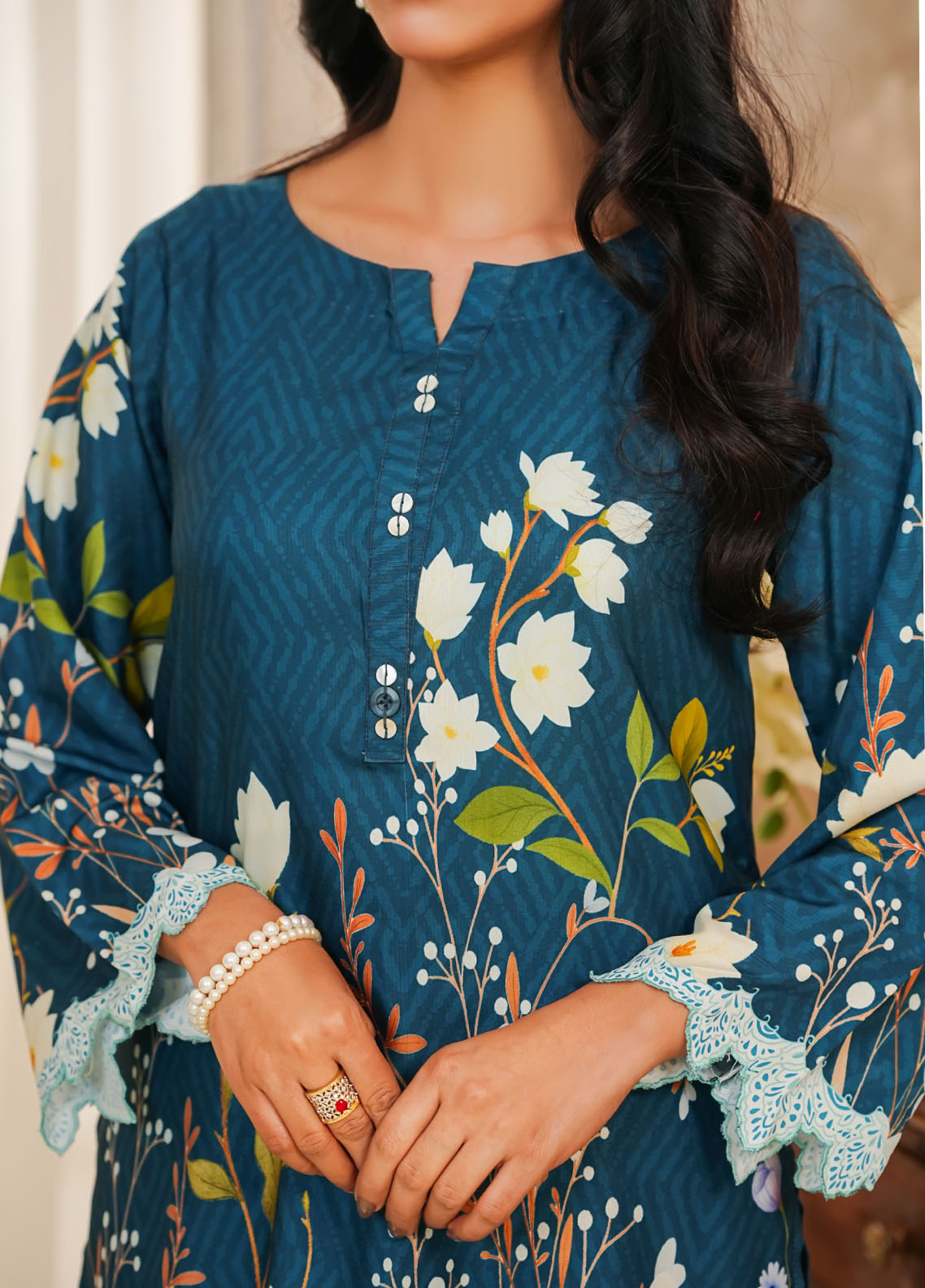 Hazel By Aizal Co-Ord's Printed Linen 2 Piece Stitched Suit AL25HV2 D-30 Hazel By Aizal Co-Ord's Printed Linen 2 Piece Stitched Suit AL25HV2 D-30