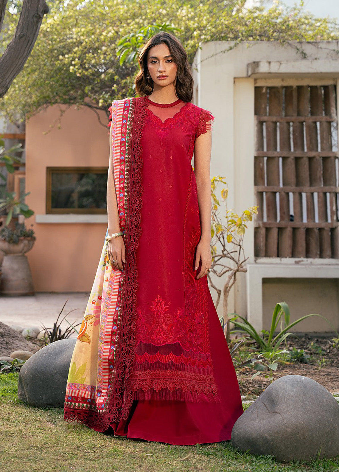 Hazel By Bin Ilyas Embroidered Lawn 3 Piece Unstitched Suit BI25HPE BHS-71B Hazel By Bin Ilyas Embroidered Lawn 3 Piece Unstitched Suit BI25HPE BHS-71B